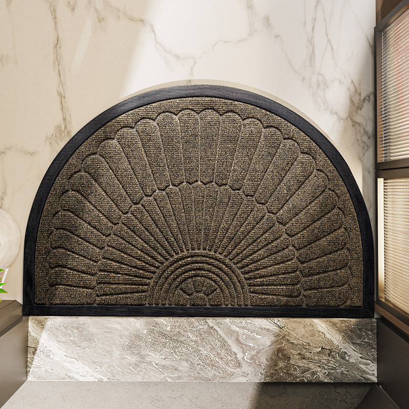 Alfombra de Puerta Semicircular Antideslizante