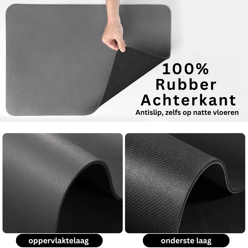 Alfombrilla escurreplatos de cocina de secado rápido