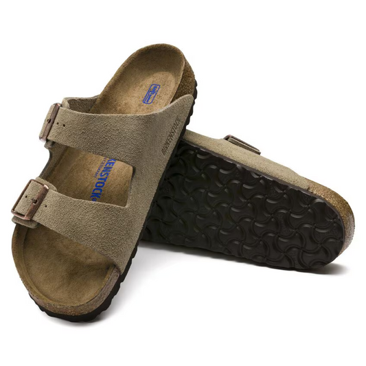 Arizona | Ante Taupe – Sandalias Casual con Plantilla Anatómica Suave
