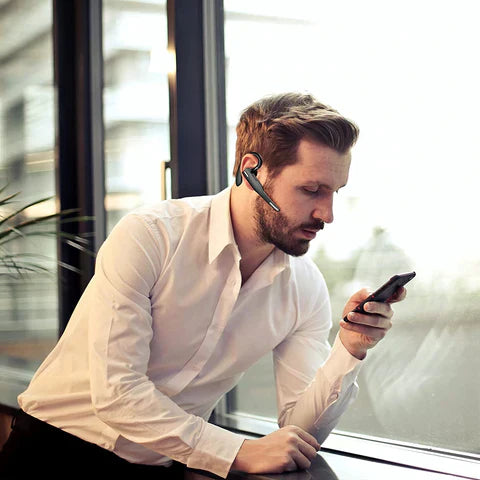 Auricular/Earpiece Inalámbrico Bluetooth 5.1 con Doble Micrófono y Cancelación de Ruido