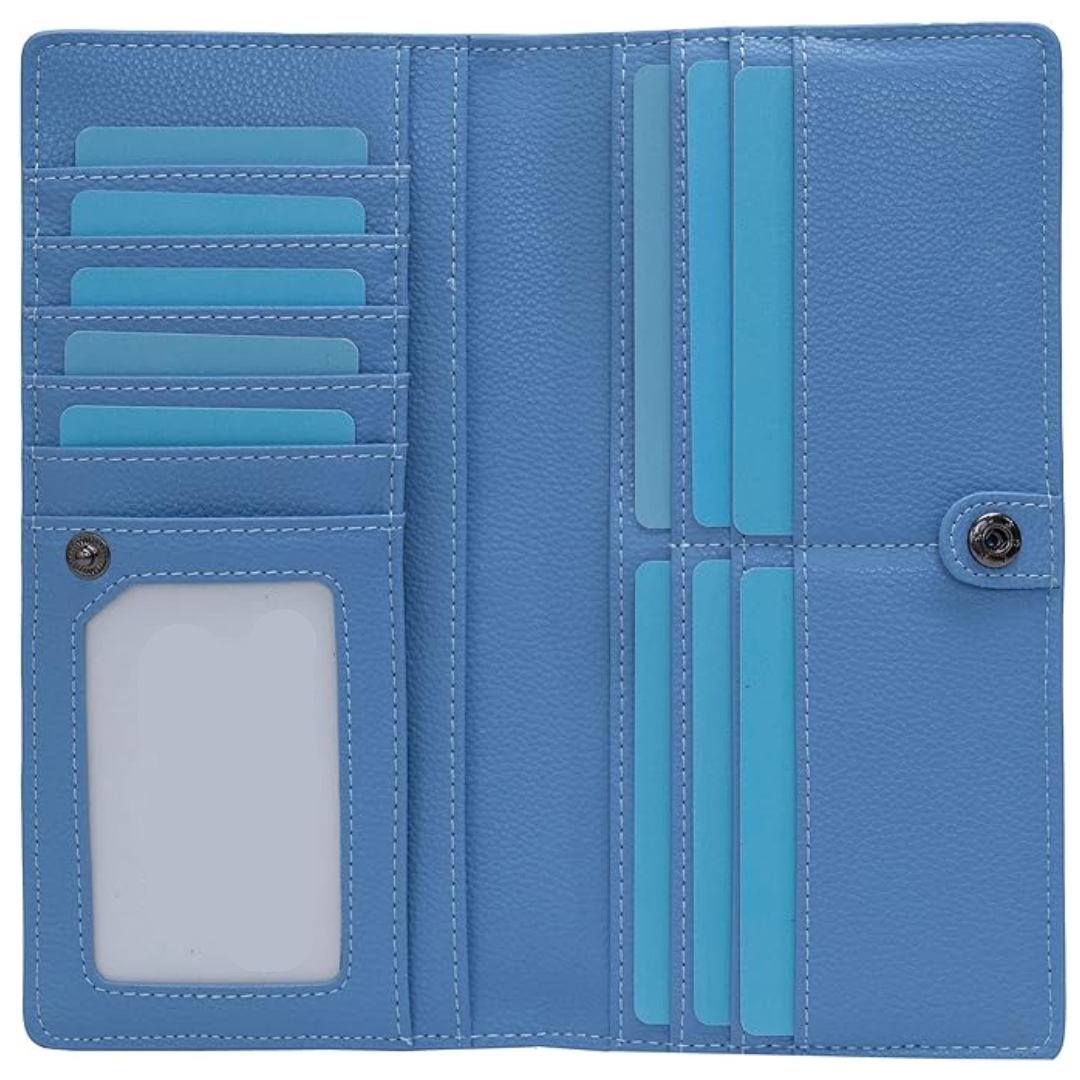Billetera de Cuero Ultra Fina con Bloqueo RFID - Renée