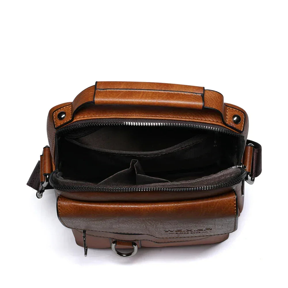 Bolso bandolera de piel de lujo