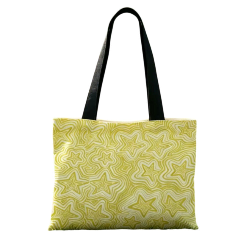 Bolso tote elegante con estampado de estrellas