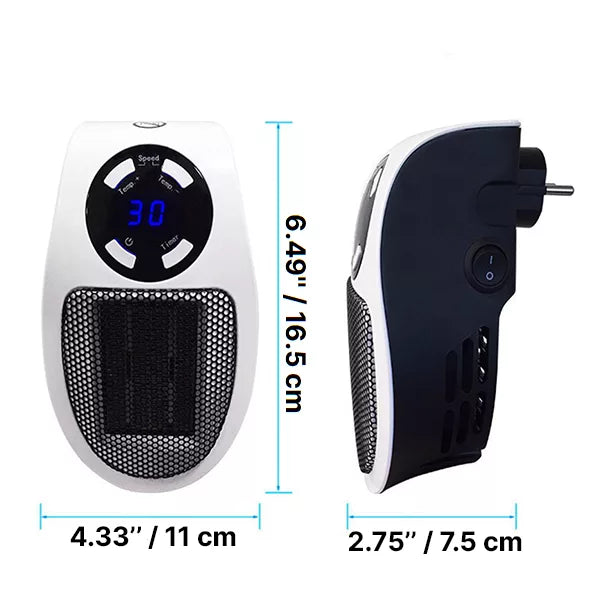 Calefactor eléctrico con mando a distancia