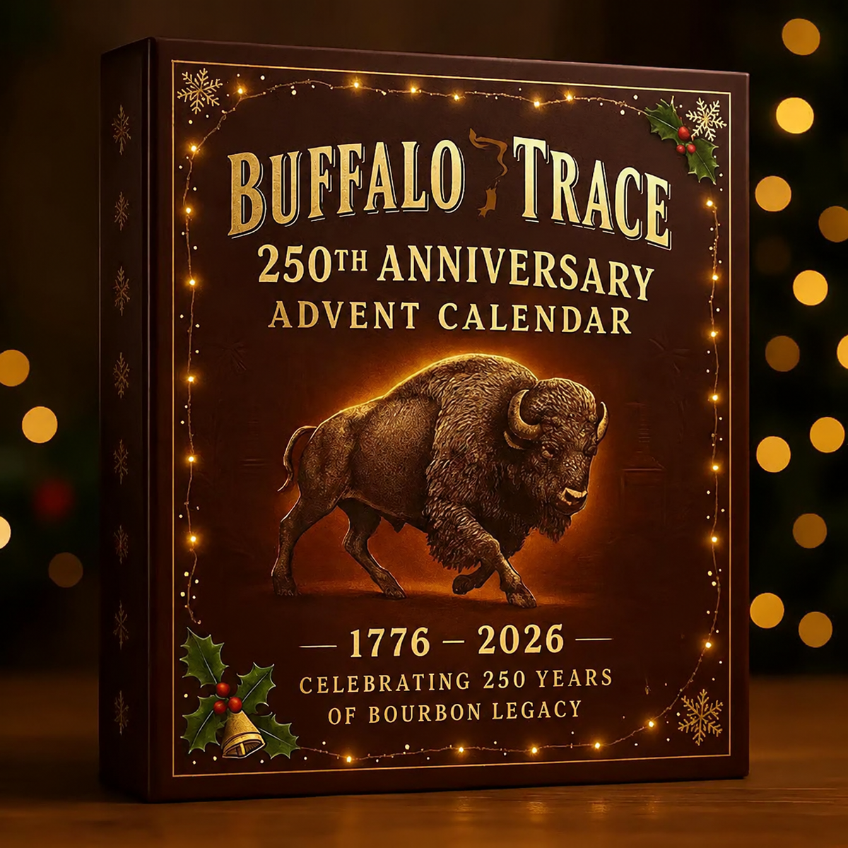 Calendario de Adviento con cuenta atrás de whisky y bourbon para regalo y decoración