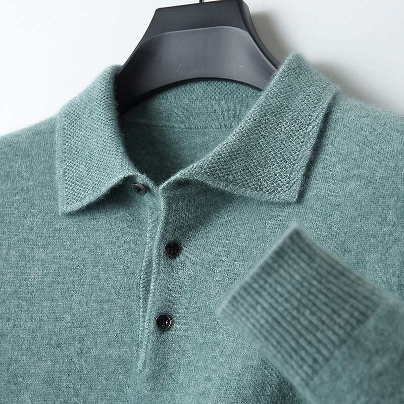 Camisa Polo de Cachemira y Lana Merino Estilo Estocolmo NordicLuxe
