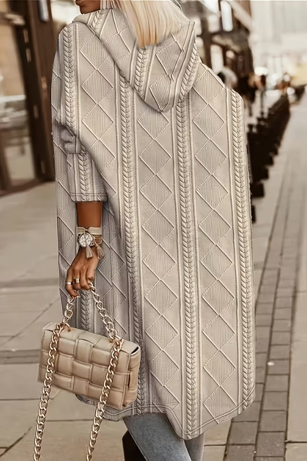 Cárdigan con capucha cómodo para mujer ideal para combinar por capas