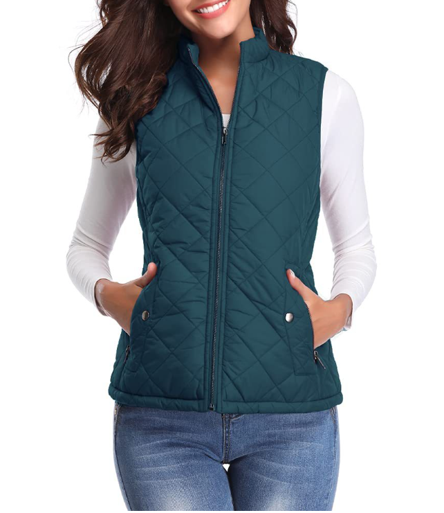 Chaleco acolchado ligero y elegante para mujer