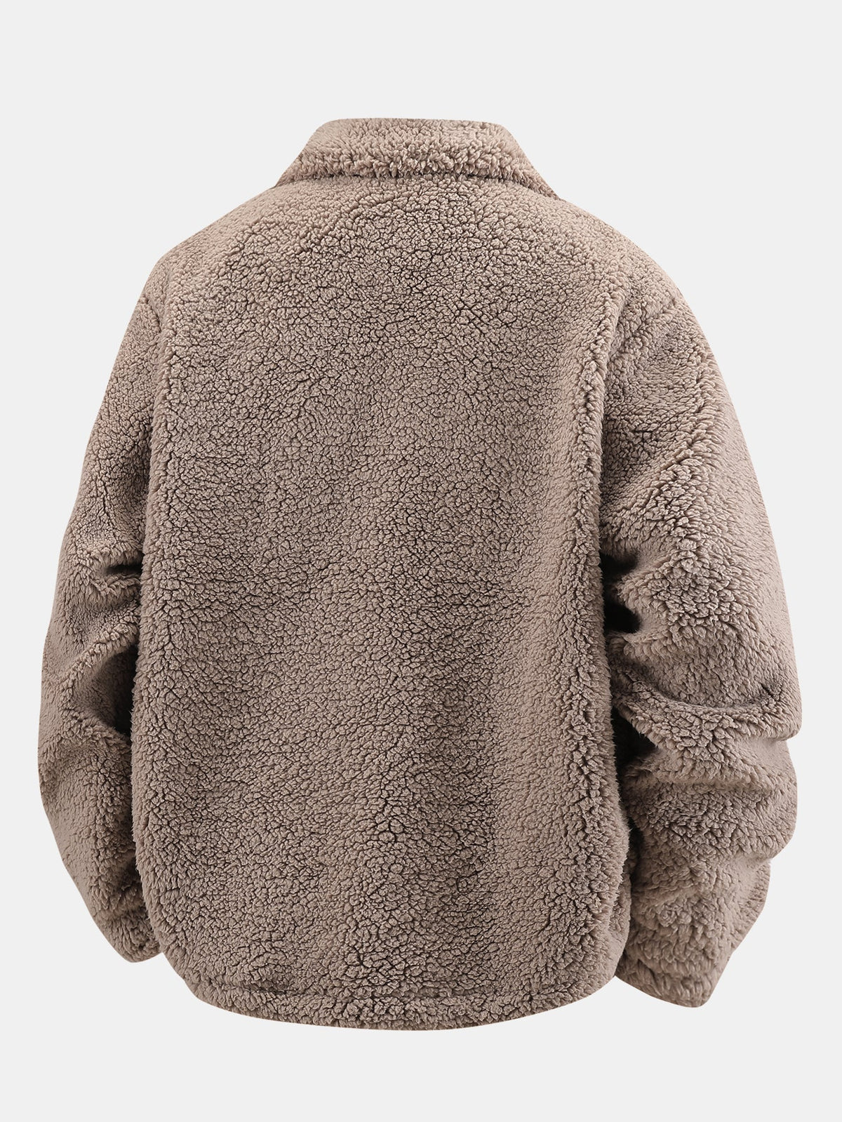 Chaqueta teddy con bolsillos