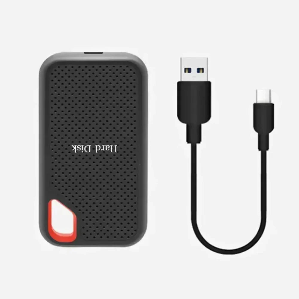 Disco duro SSD externo portátil de alta velocidad para transferencia de datos y almacenamiento resistente a golpes