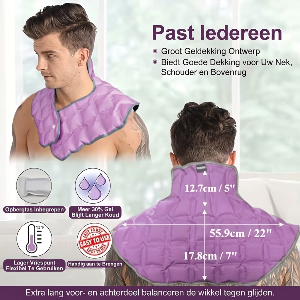 Envoltura de Gel Refrigerante para Hombros y Cuello
