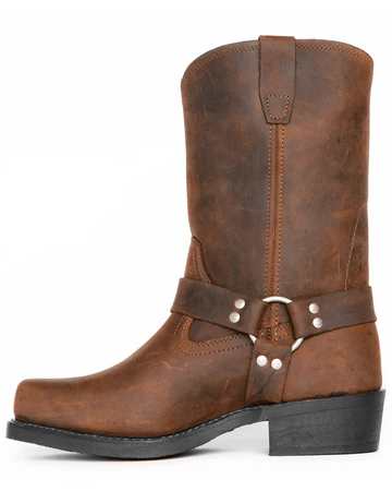 FORGEDSTEEL – Botas robustas para hombres con arnés y cuero impermeable