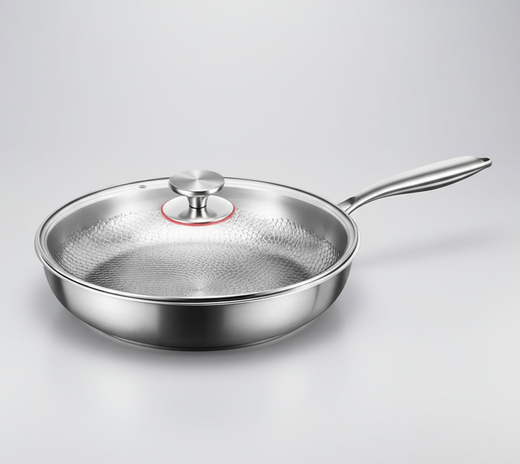 FORGEON – Sartén Antiadherente de Titanio Martillado para Cocinas de Inducción y Cocina Diaria