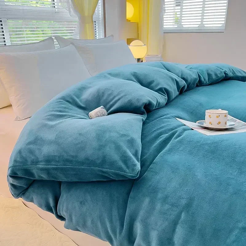 Funda de Edredón de Franela de Forro Polar Verdict - CozyCover