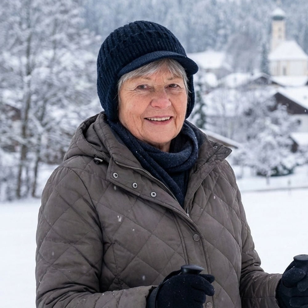 Gorro de invierno nórdico unisex con forro suave y ajuste cómodo