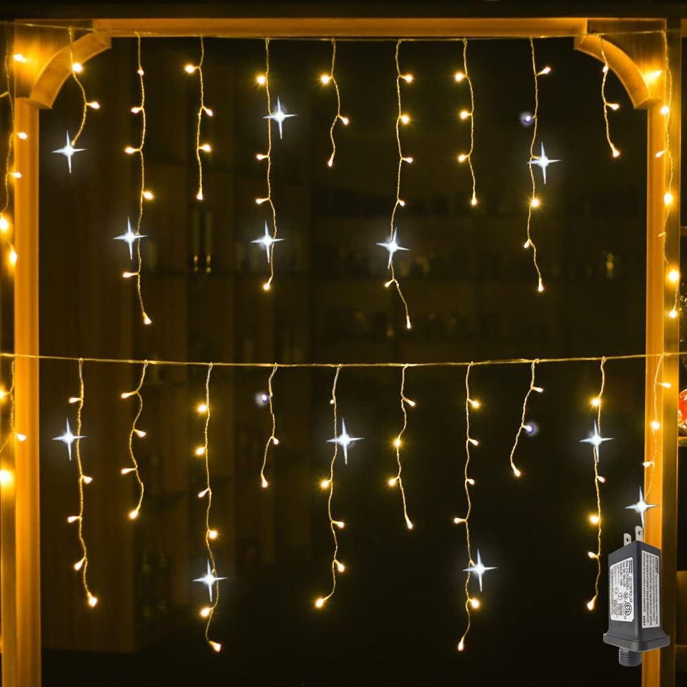 Iluminación de Jardín LED Blanca Cálida – Luces de Hadas Impermeables IP44 de 4m para Uso Exterior en Bodas y Celebraciones