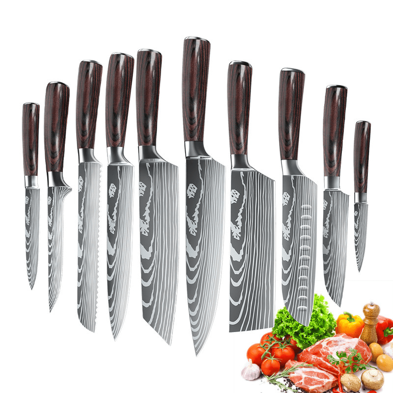 Juego de Cuchillos de Chef de Calidad Profesional y Diseño Elegante