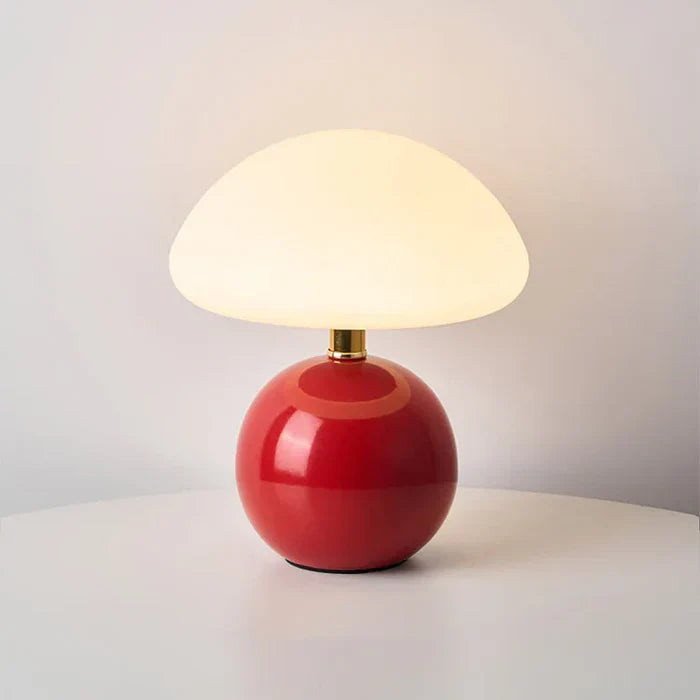 Lámpara de Mesa Cerámica Estilo Hongo Moderno Bauhaus | Luremi