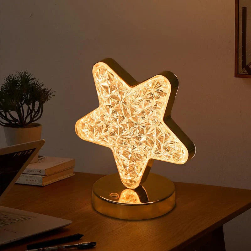 Lámpara de Mesa de Cristal Mágica con Función de Regulación - Celestia