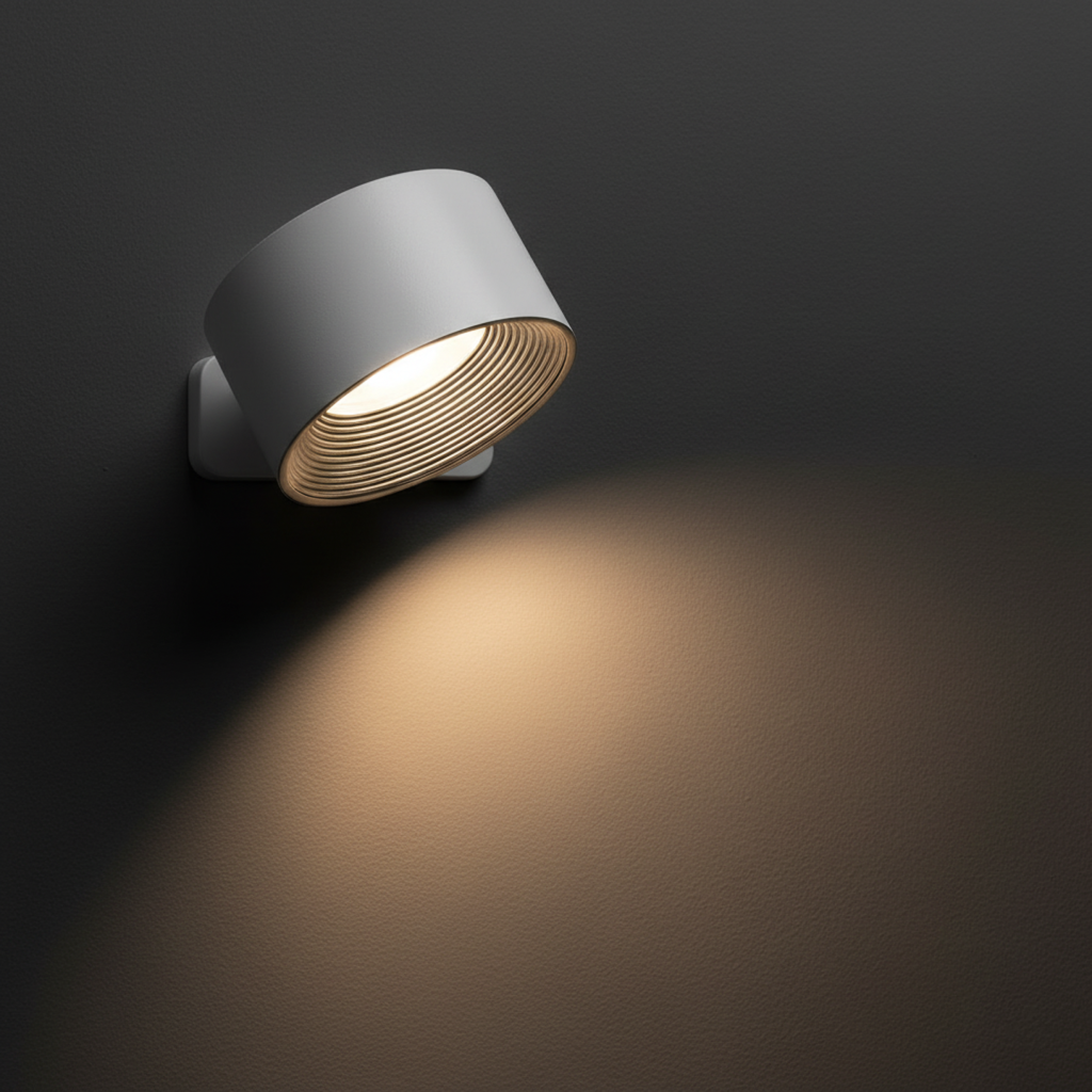 Lámpara de Pared Inalámbrica – Iluminación LED Ajustable 360° y Recargable (USB)