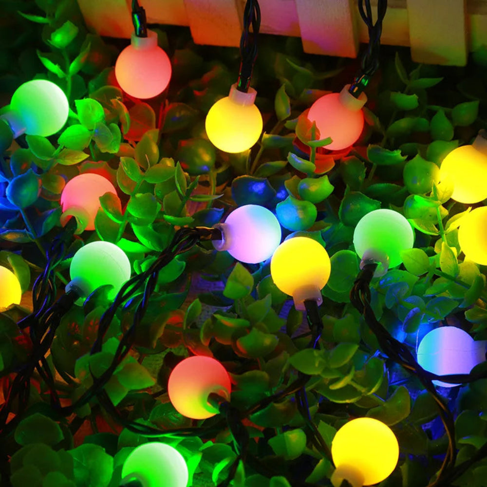 Luces de Jardín LED Solares Impermeables – Iluminación Exterior para Patio y Jardín, 10m con Sensor Automático