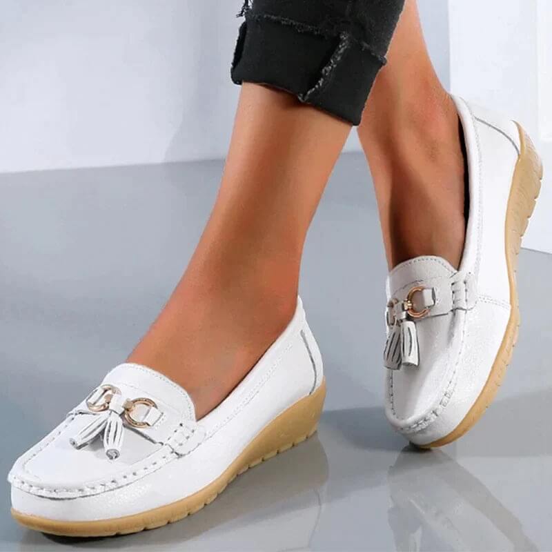 Mocasines ortopédicos de piel