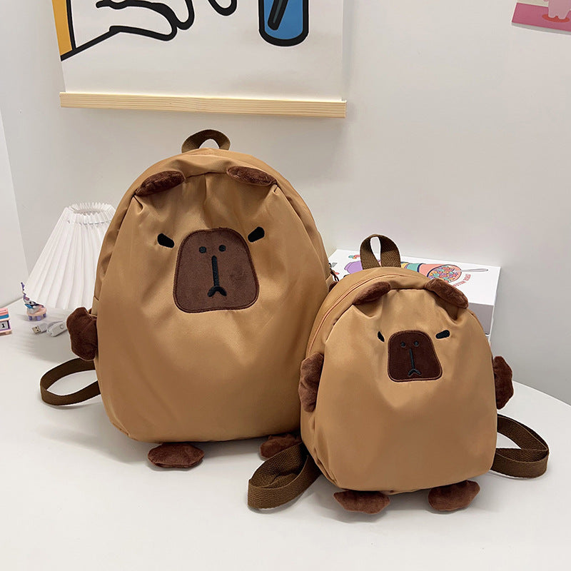 Mochila adorable con forma de animal de peluche