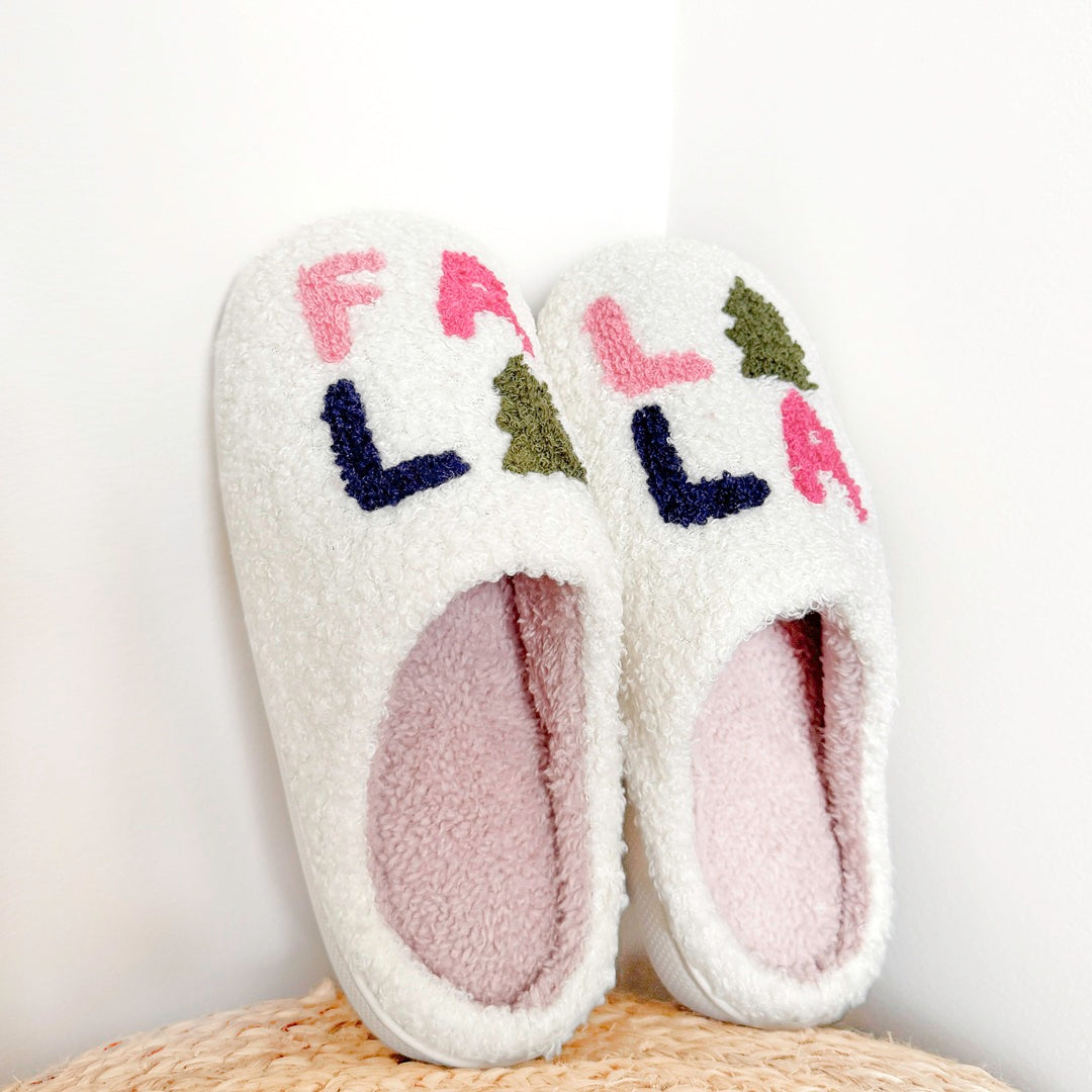 Pantuflas navideñas Falalala