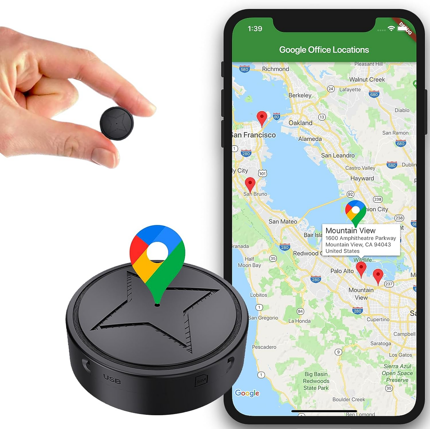 Rastreador GPS Magnético Potente con Función de Transmisión de Audio en la Nube