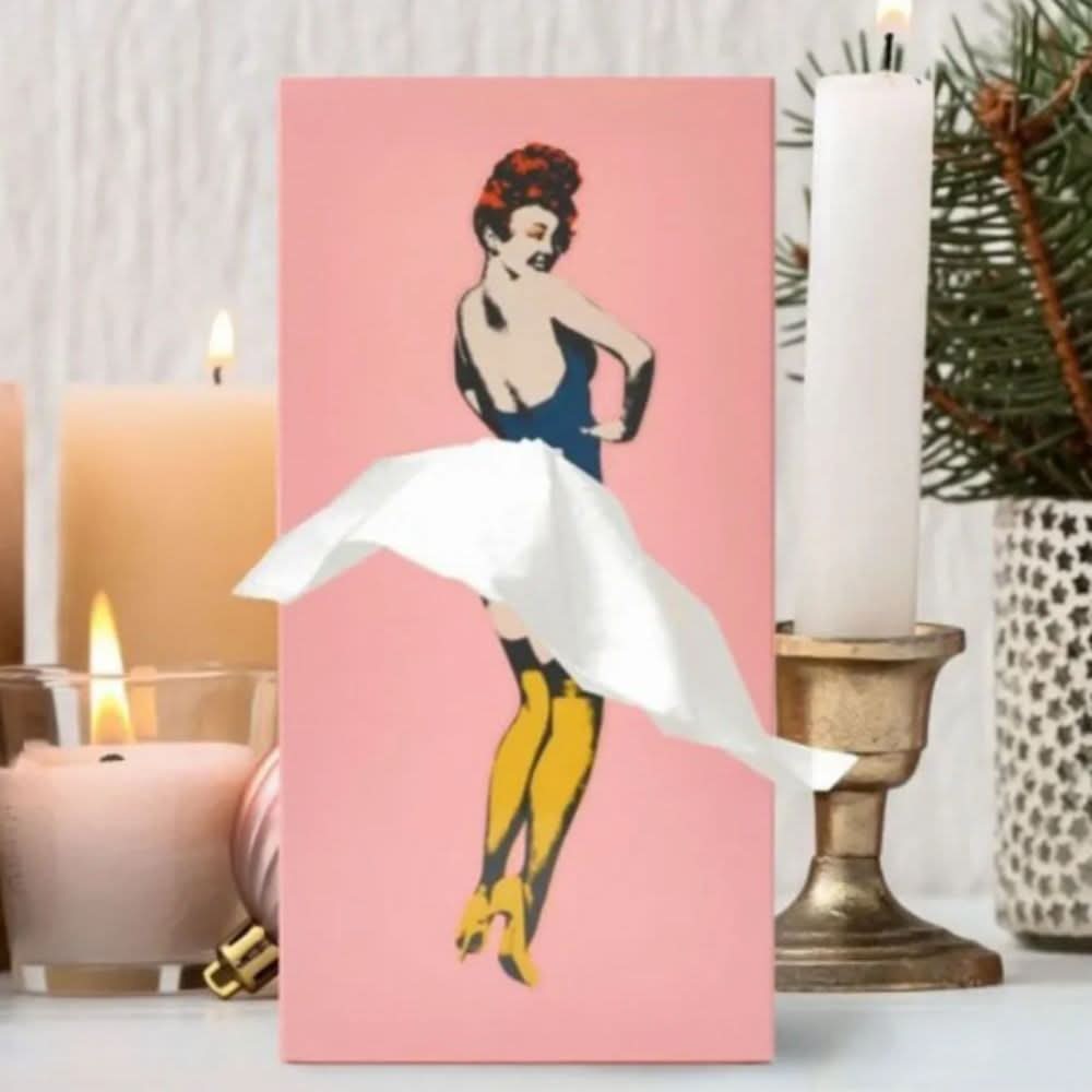 TISSUDANCE – Caja de pañuelos Rock Juguetona para Decoración Creativa del Hogar