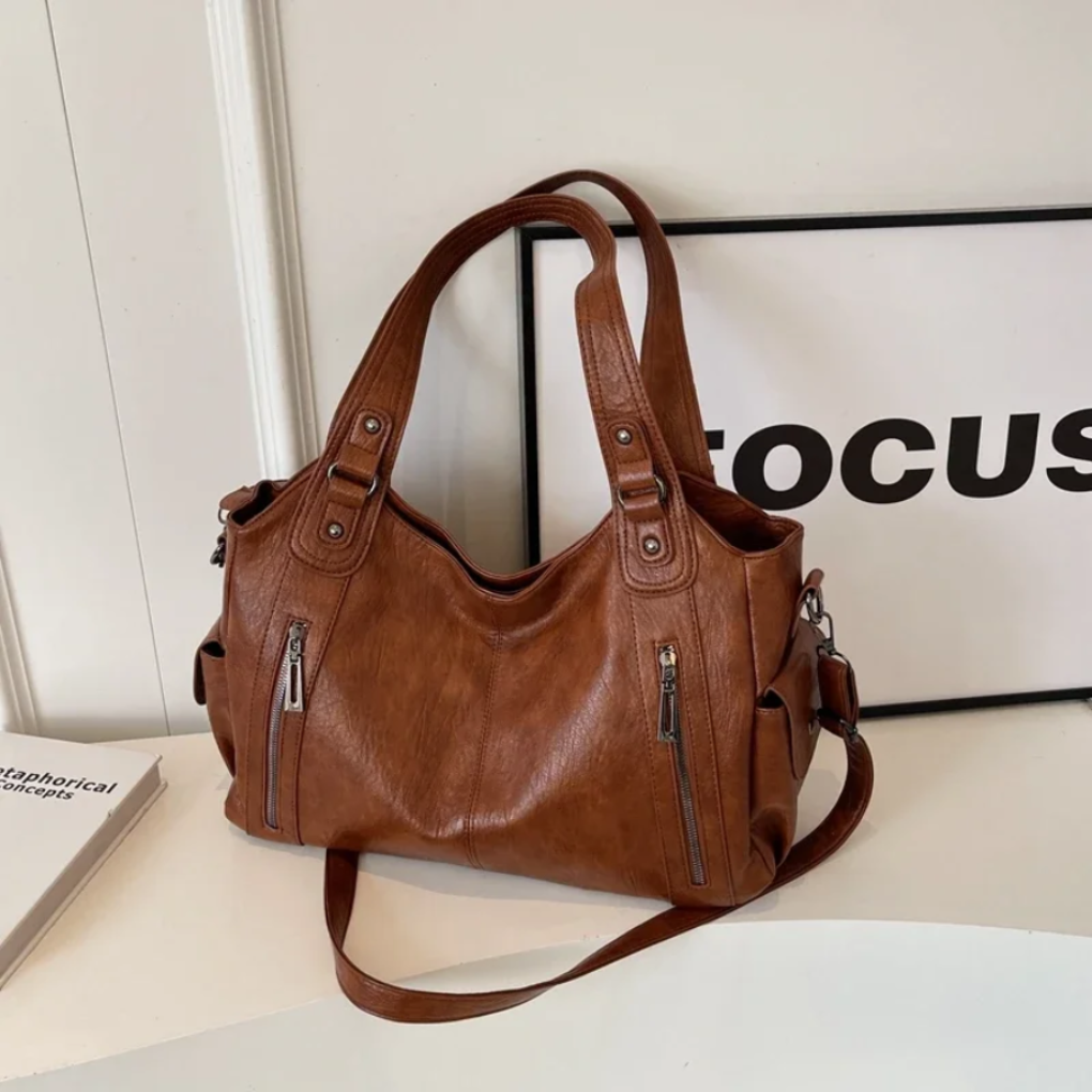 VierraSol | Bolso de Mano Grande para Mujeres con Múltiples Cremalleras