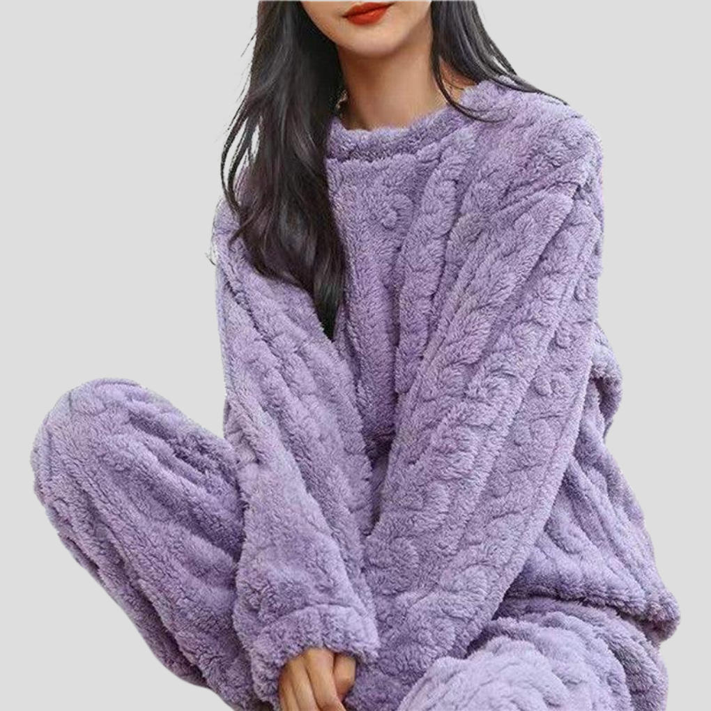 VierraSol | Conjunto de Pijamas de Punto Acogedor para Mujeres