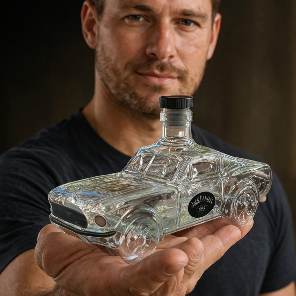 VierraSol | Decantador de Whisky Mustang | Diseño Mustang | Vidrio Hecho a Mano