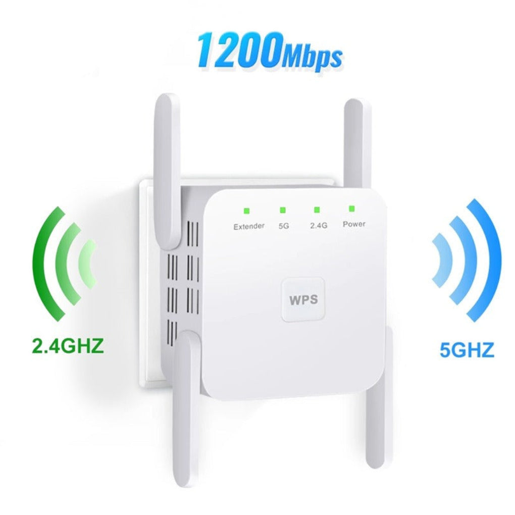 VierraSol | Extensor de WiFi de Doble Banda - Acelerador de Señal 5G y 2.4GHz