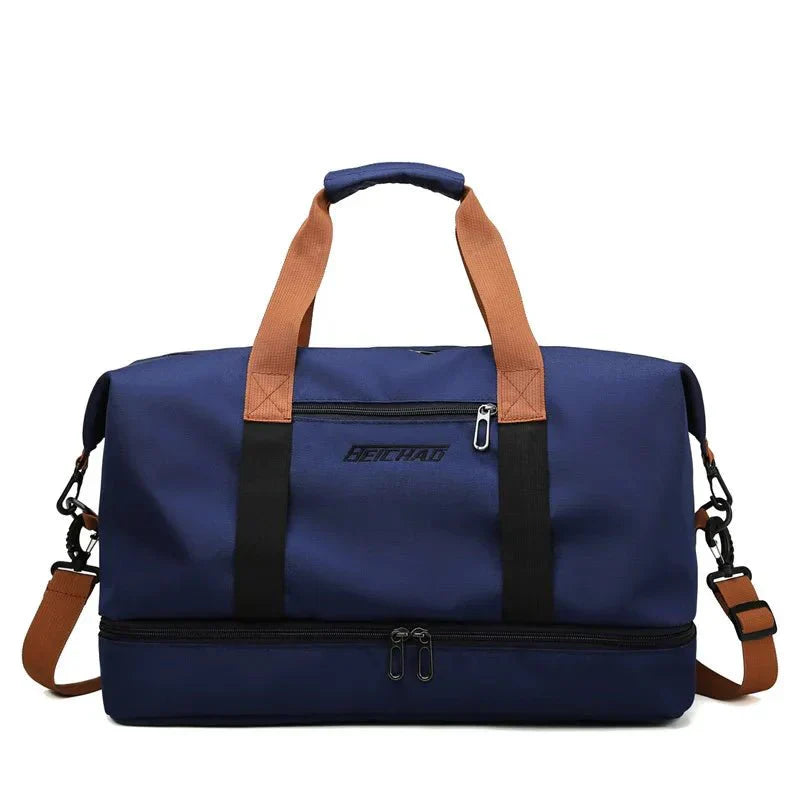 VierraSol | FITVOY DUFFEL – Bolsa de Gimnasio y Viaje Ligera con Compartimento para Zapatos y Separación Húmedo-Seco