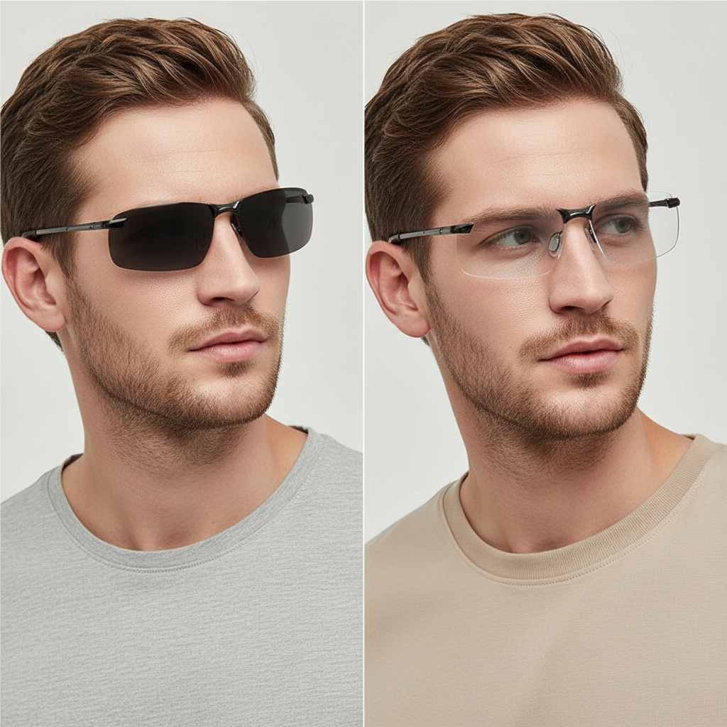 VierraSol | Gafas de Sol Fotocromáticas Polarizadas | Protección UV400 | Ajuste Automático de Luz (Día y Noche) | Reducción Inteligente del Deslumbramiento para Conductores y Actividades al Aire Libre
