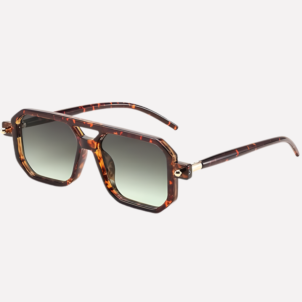VierraSol | Gafas de Sol Unisex Estilo Aviador Cuadradas con Montura Retro