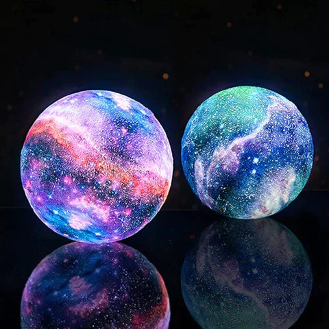 VierraSol | Luz Nocturna con Patrón de Estrellas | Control Táctil, Recargable