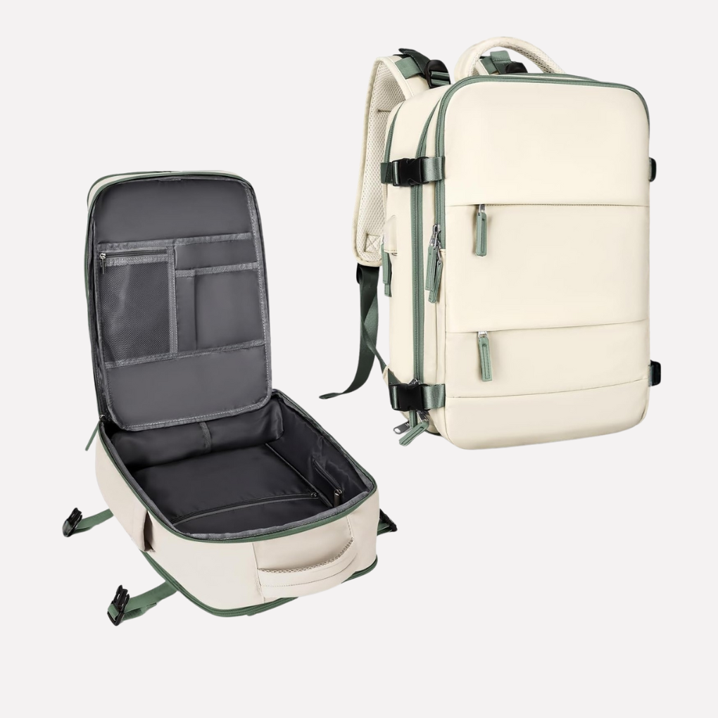 VierraSol | Mochila de Viaje con Compartimento para Portátil y Sección para Zapatos