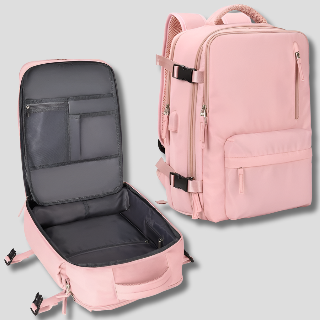 VierraSol | Mochila de Viaje - Equipaje de Mano Expandible con Organizador