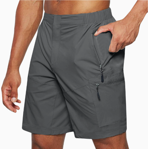 VierraSol | Pantalones Cortos Cargo para Hombre con Bolsillos con Cremallera