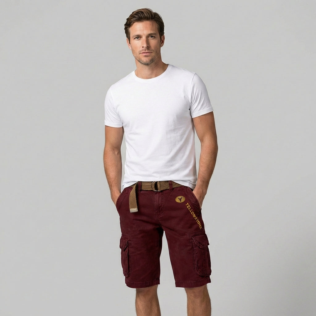 VierraSol | Pantalones Cortos Cargo para Hombre con Múltiples Bolsillos