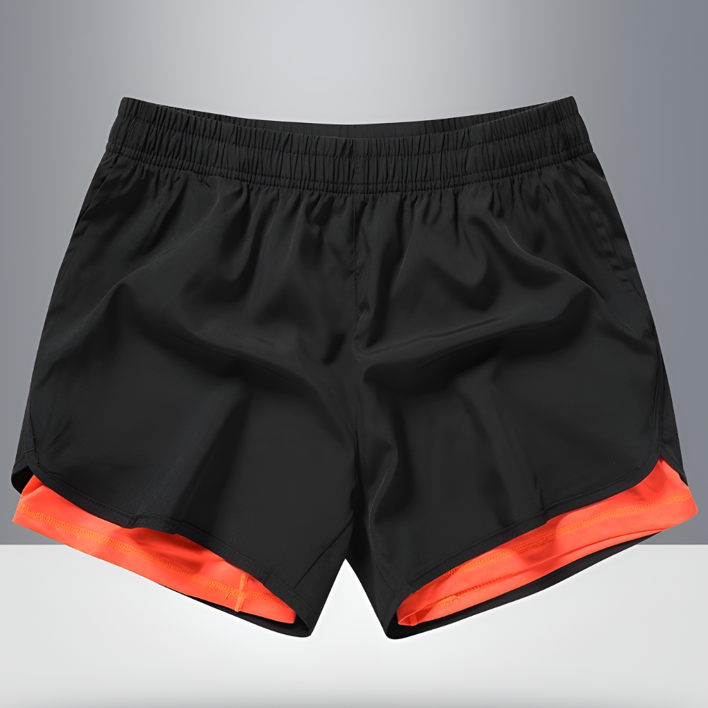 VierraSol | Pantalones Cortos de Running para Hombre con Forro y Bolsillo con Cremallera