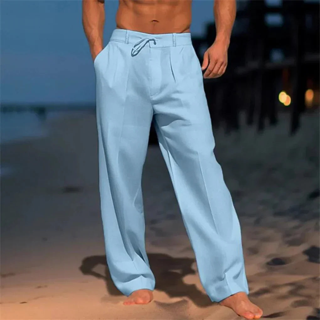 VierraSol | Pantalones de Hombre de Corte Relajado con Cinturilla Ajustable