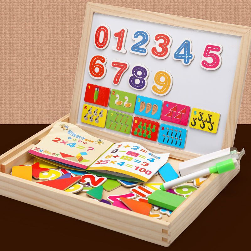 VierraSol | Pizarra Magnética y Pizarra de Tiza 2-en-1 Montessori para Niños