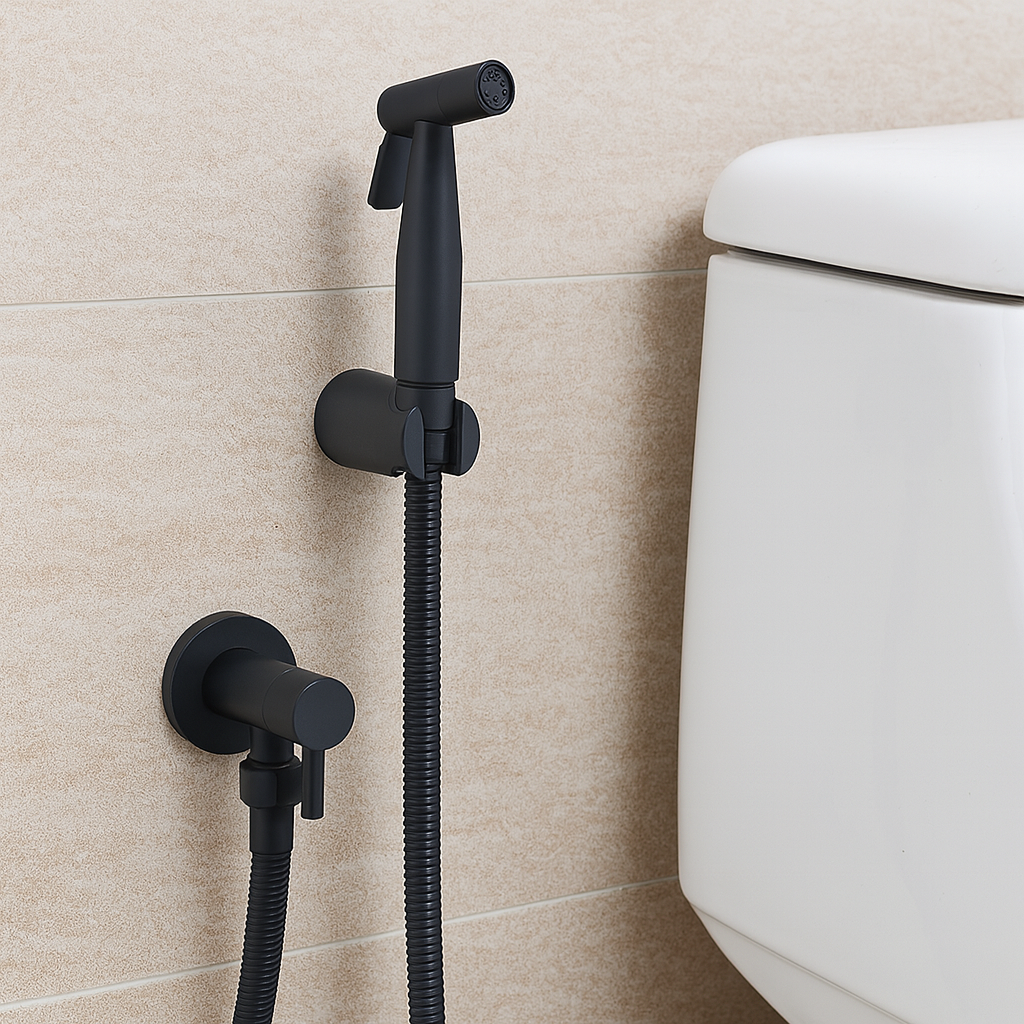 VierraSol | Pulverizador de Bidet en Acero Inoxidable – Montado en la Pared con Spray Ajustable