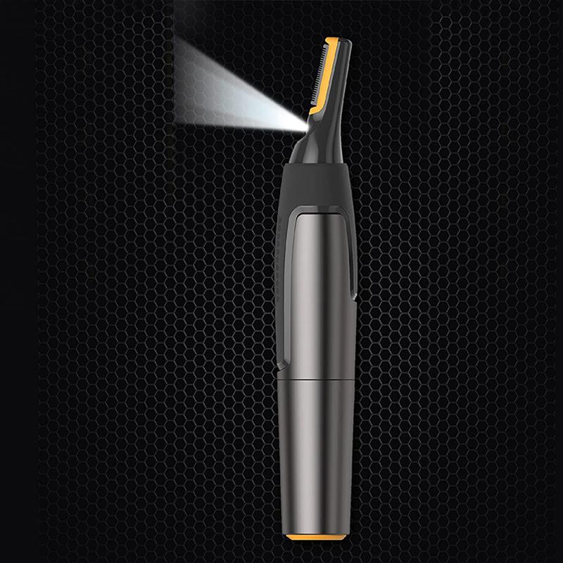 VierraSol | Recortadora de Precisión Ultra Fina Profesional | Cuchillas de Acero Inoxidable de Titanio | Luz LED Integrada | Tecnología de Micro-Oscilación | Para Nariz, Oídos y Contornos