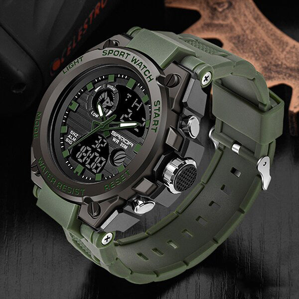 VierraSol | Reloj Militar TitanGuard para Hombre – Reloj Analógico y Digital Multifuncional Robusto