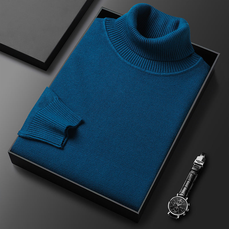 VierraSol | Suéter de Cuello Alto para Hombre con Textura