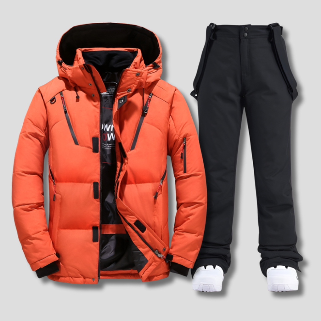 VierraSol | Traje de Esquí para Hombre con Chaqueta con Capucha y Pantalones de Nieve